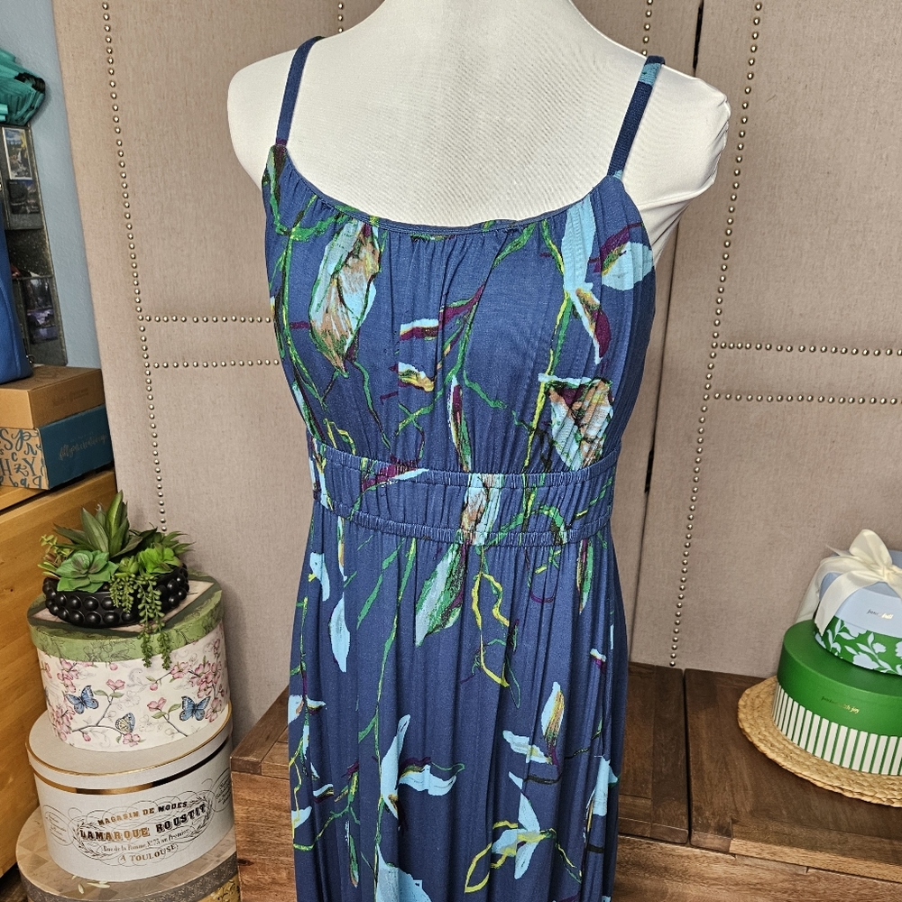 Soma Sketch Leaves Ink Sleevless Bra Top Dress - Picture 6 of 15